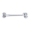 Silent Pattern Cabin Hook - Satin Chrome