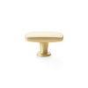 Alexander & Wilks - Romulus Soap Bar Cupboard Knob - Satin Brass - 47mm