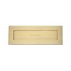 Heritage Brass Letterplate 14" x 4 1/2" Satin Brass finish