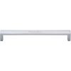 Heritage Brass Cabinet Pull Wide Metro Design 203mm CTC Satin Chrome Finish