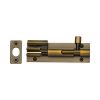 Heritage Brass Door Bolt Necked 4" x 1.25" Antique Brass finish