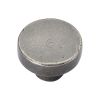 Rustic Pewter Cabinet Knob Round Disc Design 38mm