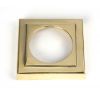 Polished Brass Round Euro Escutcheon (Square)