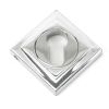 Polished Chrome Round Euro Escutcheon (Square)