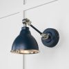 Smooth Nickel Brindley Wall Light in Dusk