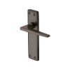 Heritage Brass Door Handle Lever Latch Kendal Design Matt Bronze finish