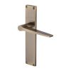 Heritage Brass Gio Lever Latch Door Handle on 200mm Plate Antique Brass finish