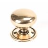 Polished Bronze Mushroom Mortice/Rim Knob Set