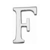 Heritage Brass Alphabet F Pin Fix 51mm (2") Polished Chrome Finish