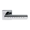 Vita Door Handle on Square Rose Polished Chrome