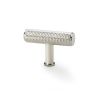 Alexander & Wilks - Crispin Knurled T-bar Cupboard Knob - Polished Nickel - 55mm