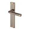 Heritage Brass Octave Lever Latch Door Handle on 200mm Plate Antique Brass finish