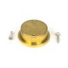 Polished Brass 34mm Round Finger Edge Pull